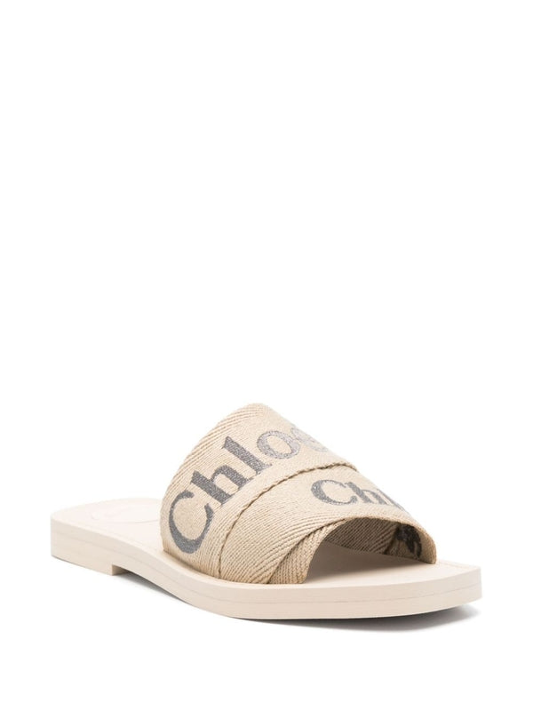 Woody Linen Sandal