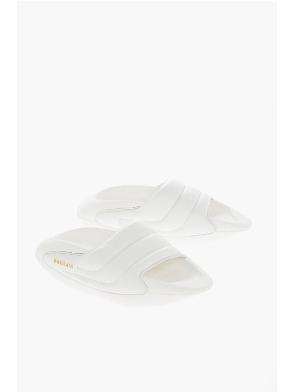 Balmain White Slides