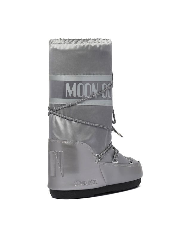 Moon Boot Silver Middle Boots