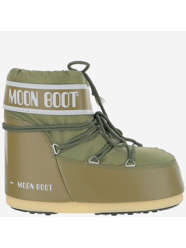 Moonboots Green Lace-Up Boots