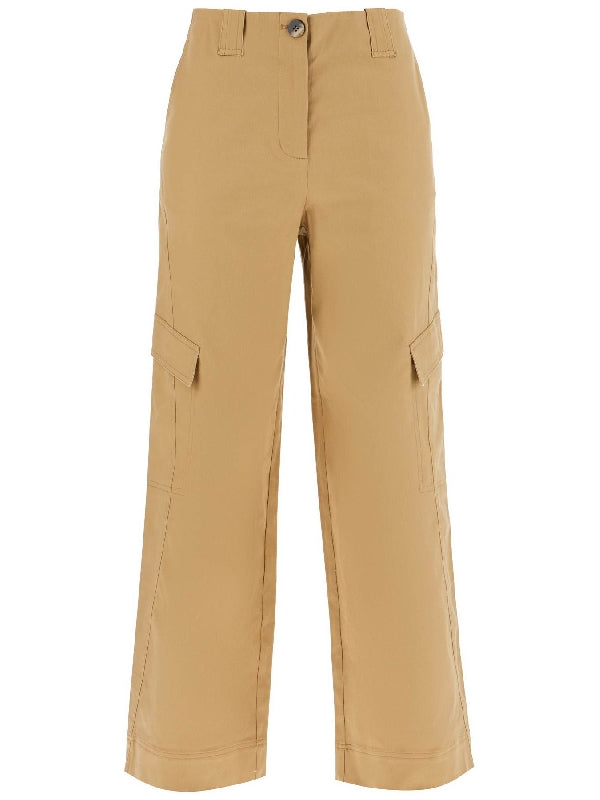 Stretch Cotton Cargo Pants - Jente