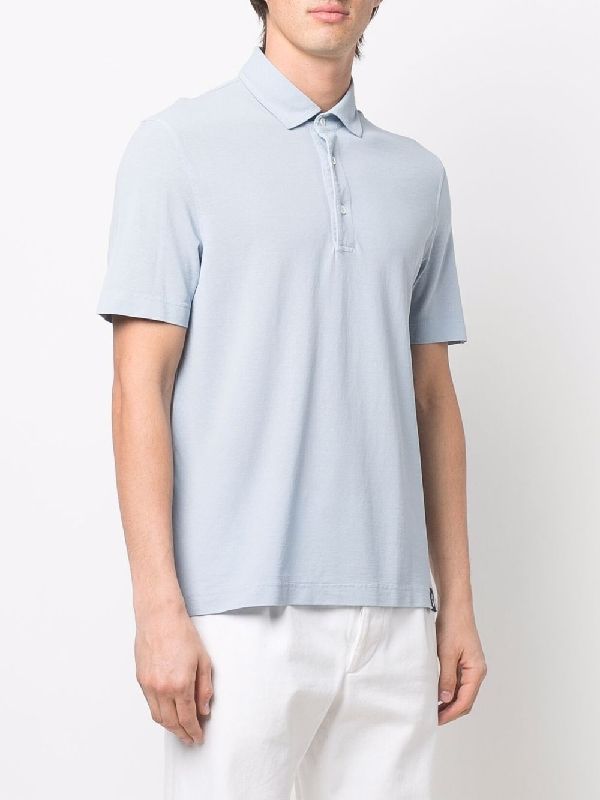 Logo Detail Cotton Polo Shirt