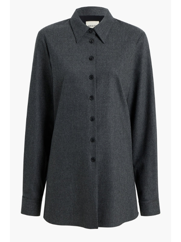 Khaite Grey Shirts & Blouses