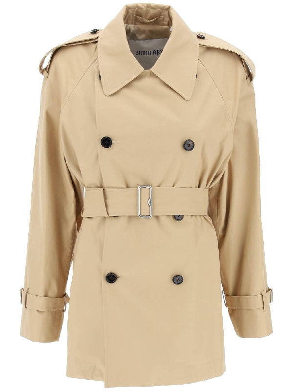 Belted Cotton Trench Coat - Jente