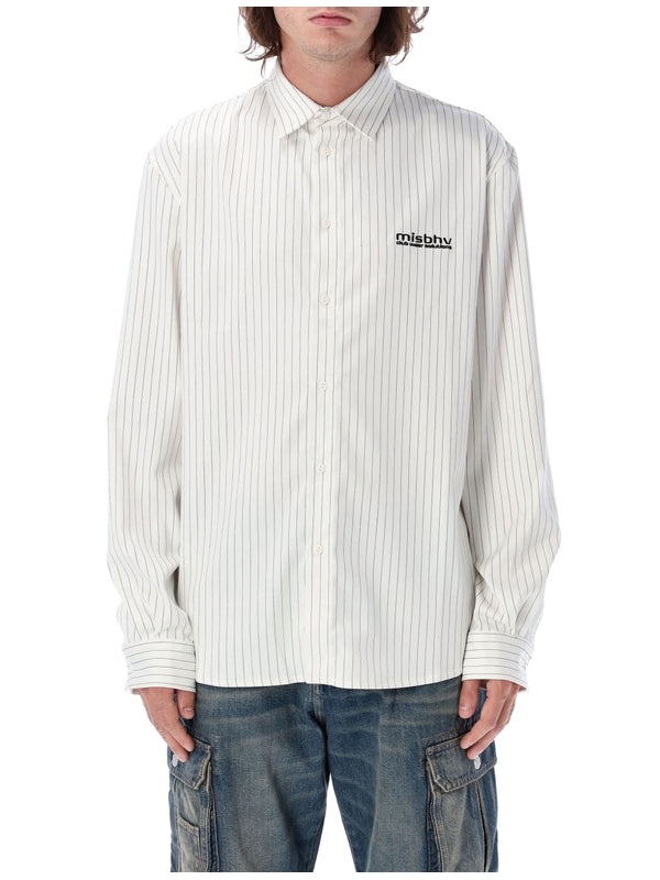 MISBHV - Logo Stripe Shirt - Jente