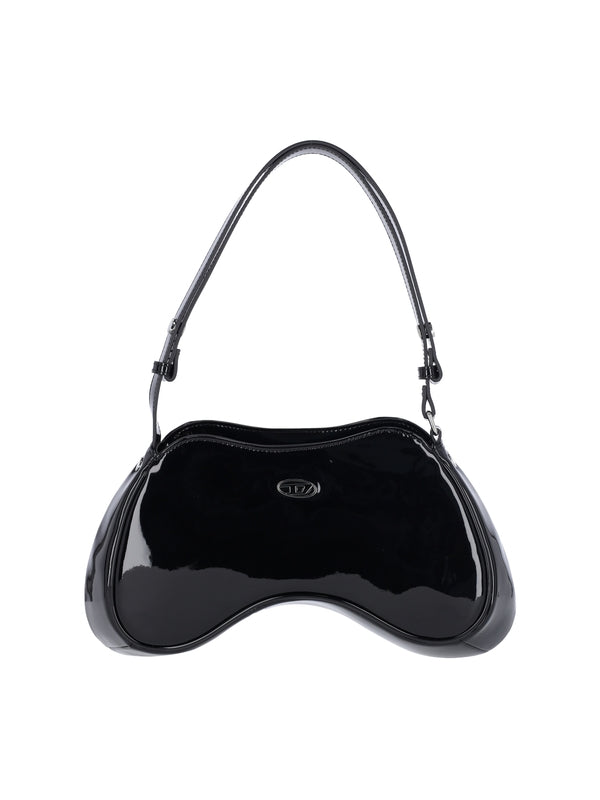 DIESEL - Play Metal Logo Glossy Shoulder Bag - Jente