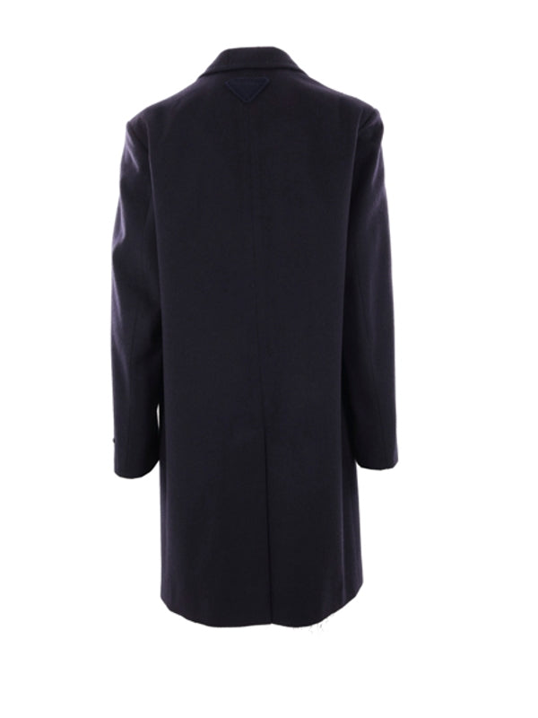 单排扣羊毛大衣