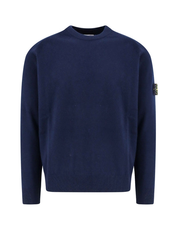 STONE ISLAND - Wappen Patch Wool Knit - Jente