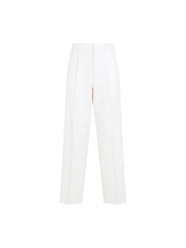 Cotton Cashmere Tailored Pants