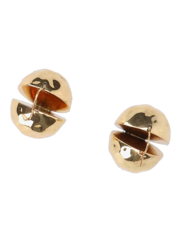 PATOU - Engraving Logo Goldtone Earrings - Jente