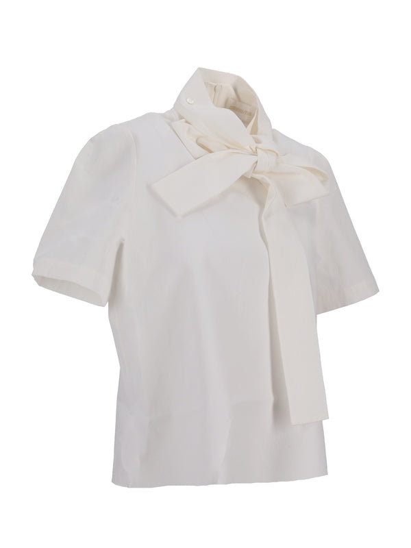 shushu/tong White Short Sleeve Shirt & Blouse