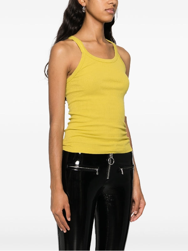 Ribbed Cotton Sleeveless Top