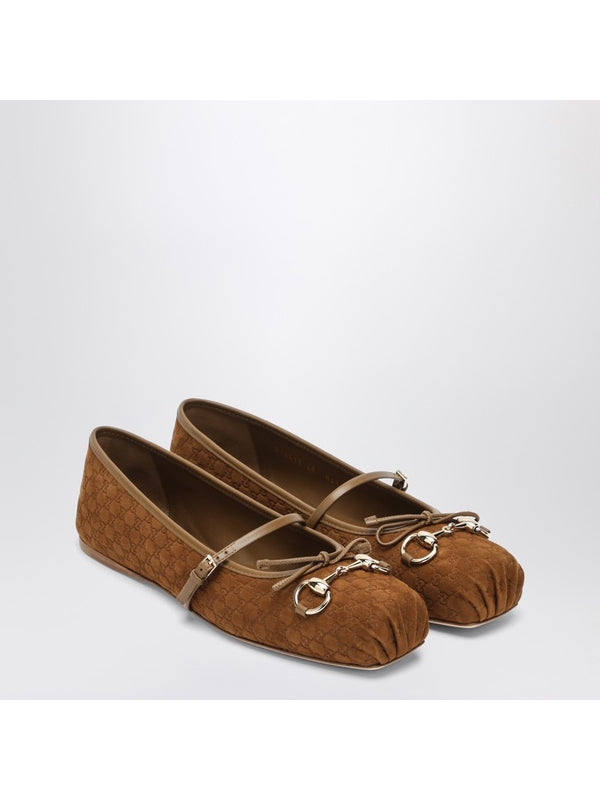 Ballerina Horsebit Flat Shoes
