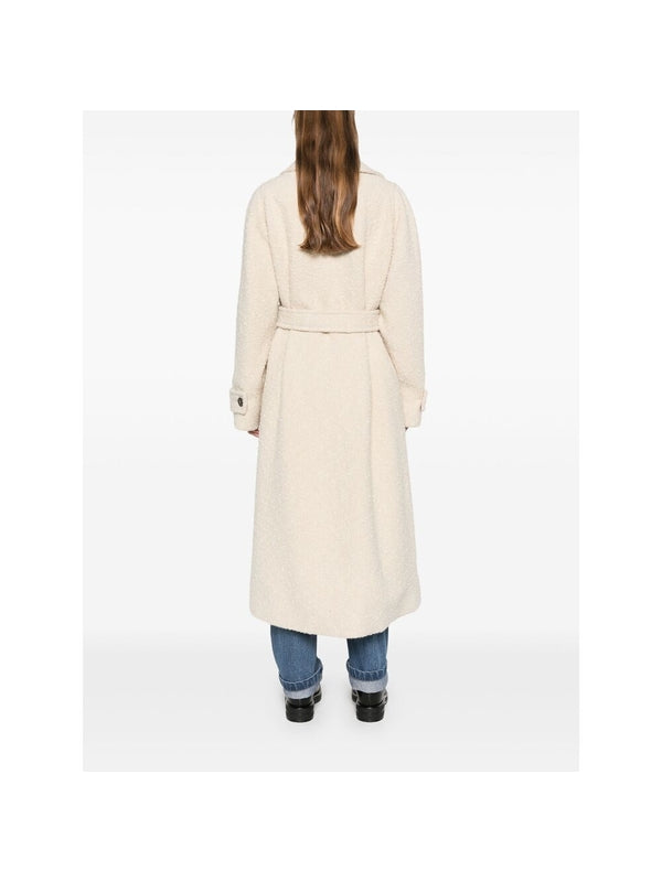 Belt Wool Boucle Coat