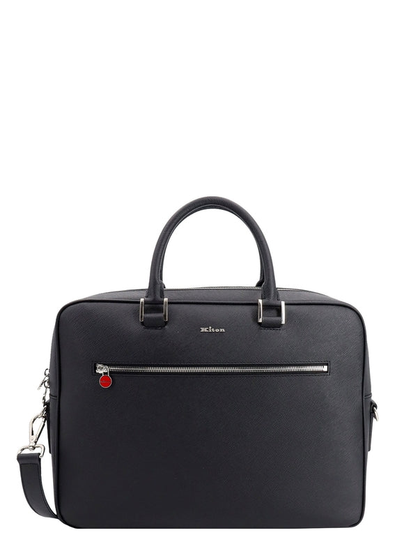 Logo Leather Briefcase