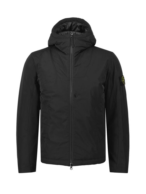 Waffen patch technical hooded jacket