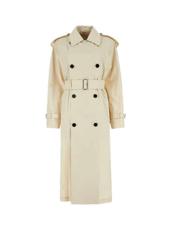 BURBERRY - TRENCH COATS 8080863 B8620 White Coats - Jente