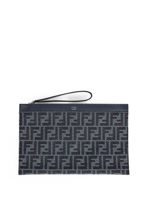 FF Jacquard Medium Clutch Bag