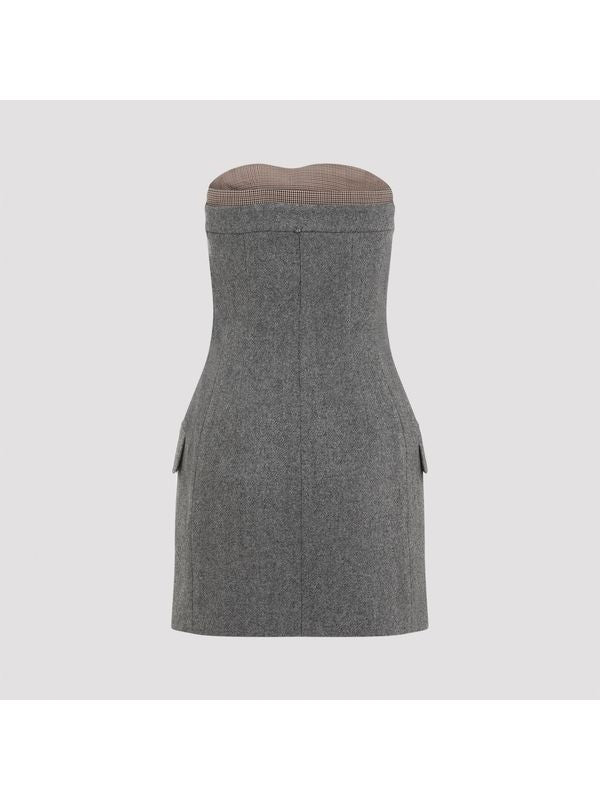 Wool Blend Mini Dress