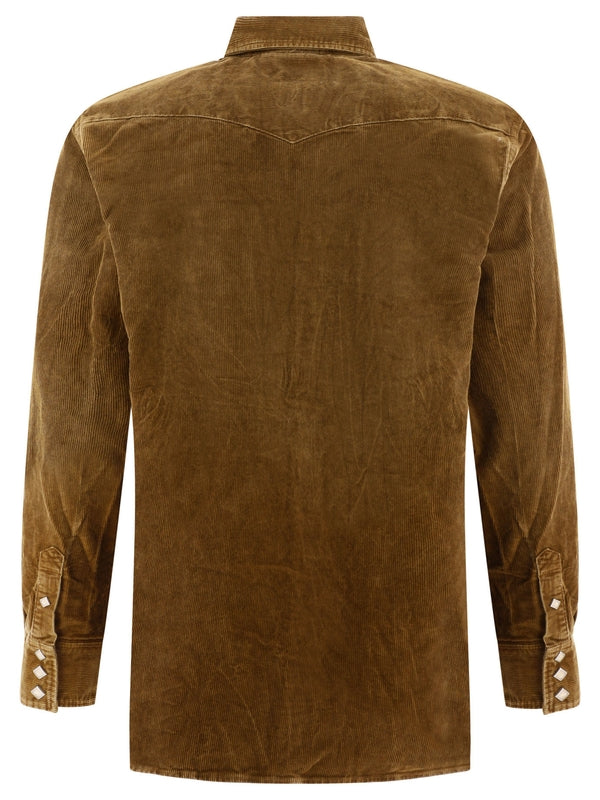 RRL Buffalo Western Brown Shirt