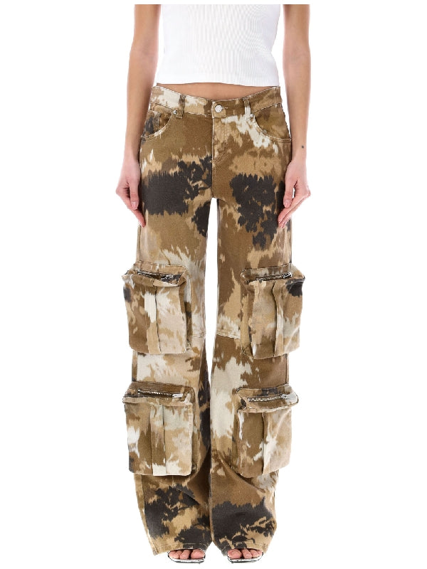 Camouflage Cotton Cargo Pants