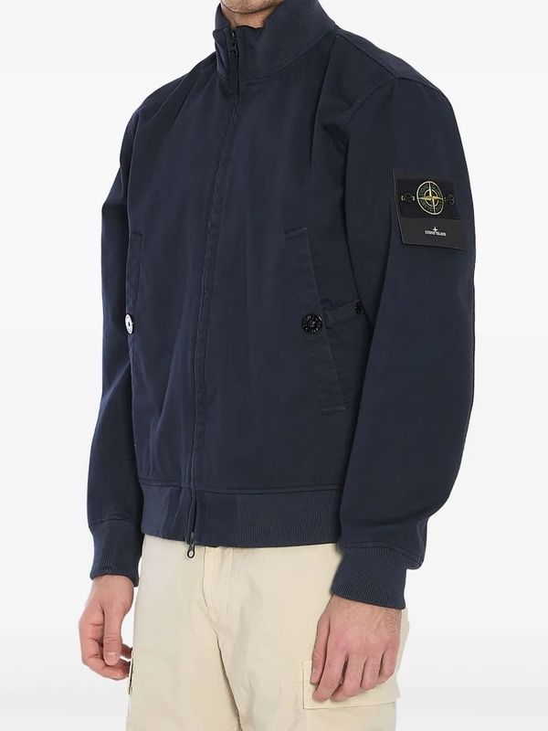Wappen Patch High Neck Cotton Jacket