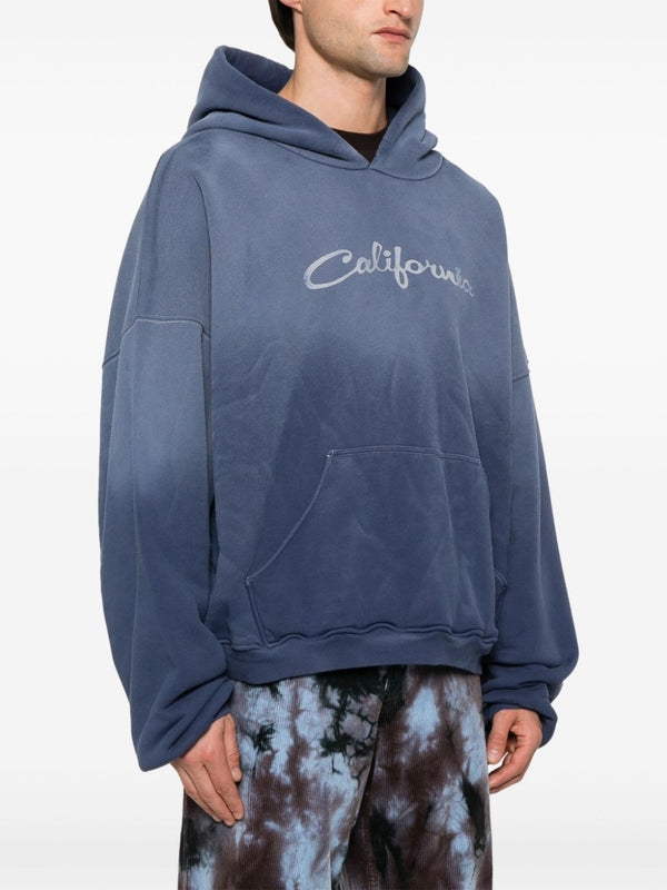 Printed Oversized Cotton Hoodie