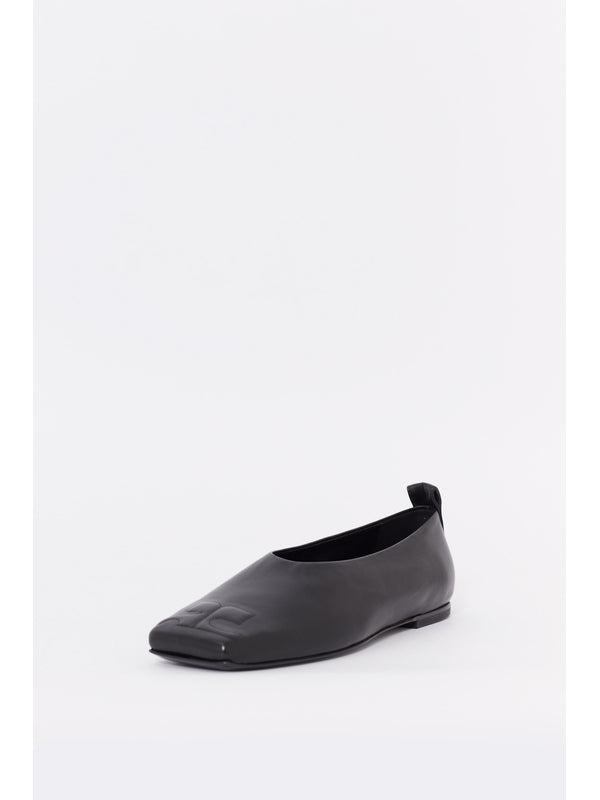 Courrèges Black Flat Shoes