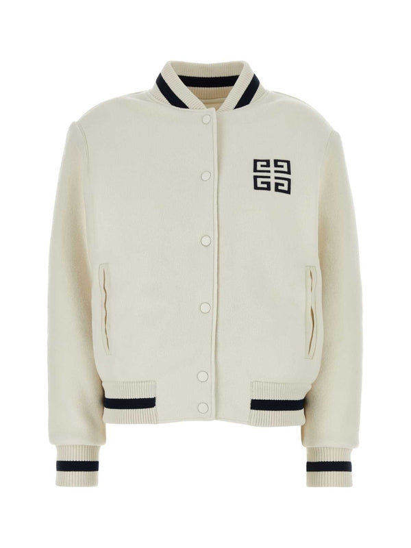 4g Logo Wool Bomber Jacket