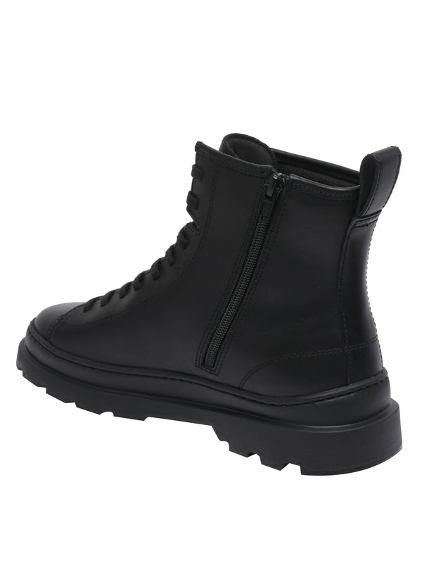 Camper Black Lace-Up Boots