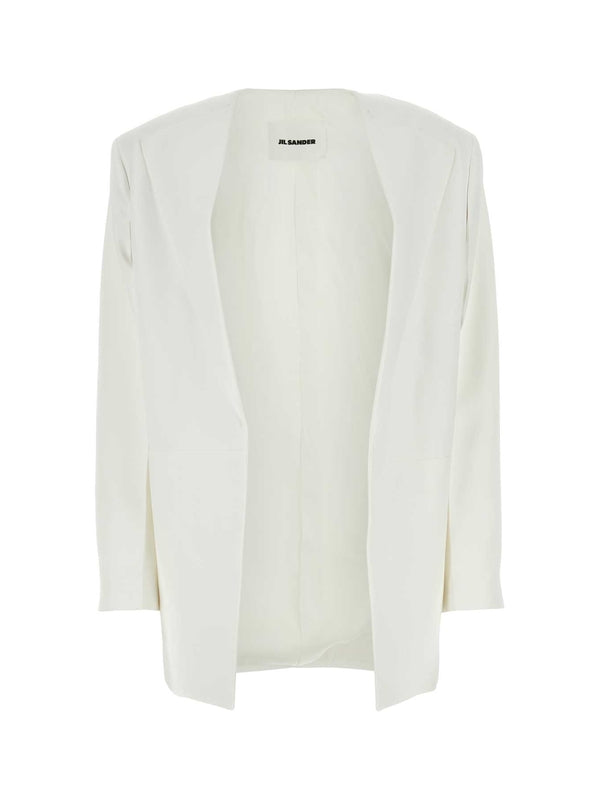 Single-Breasted Viscose Jacket