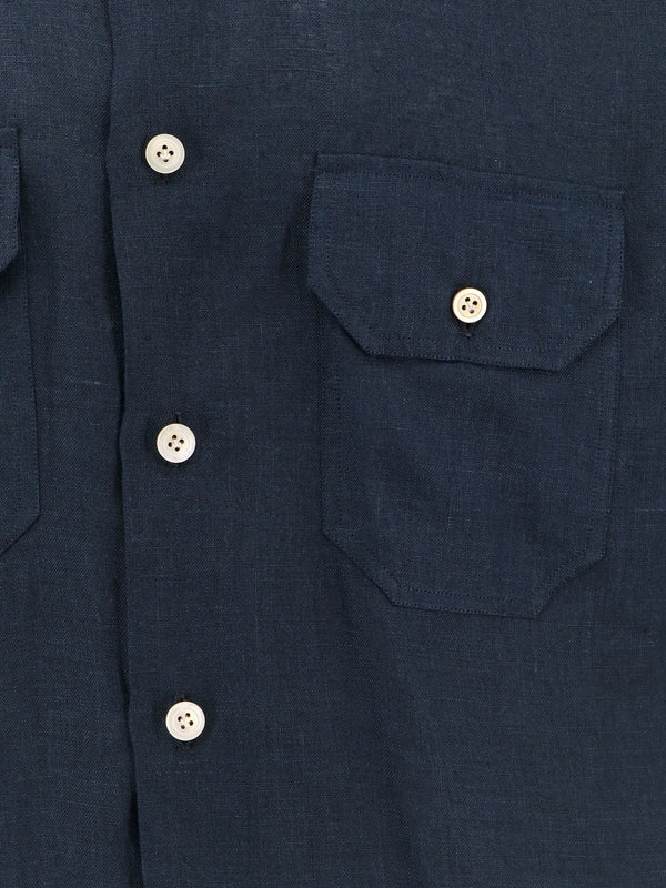 Chest Pocket Linen Shirt