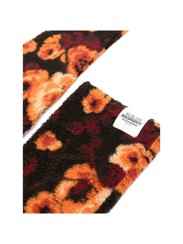 Ruslan Baginskiy Black Orange Other Fabric Gloves