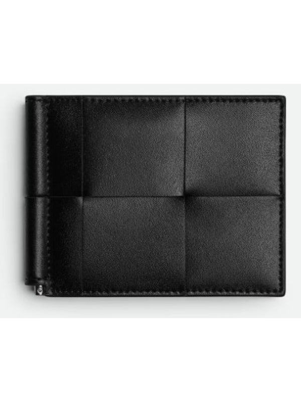 Intrecciato Leather Money Clip
  Wallet