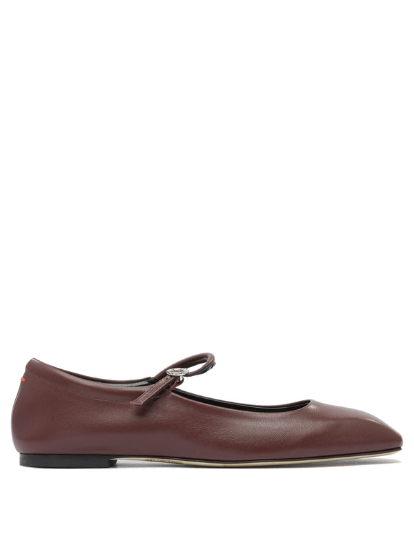 Aeyde Burgundy Flat Shoes