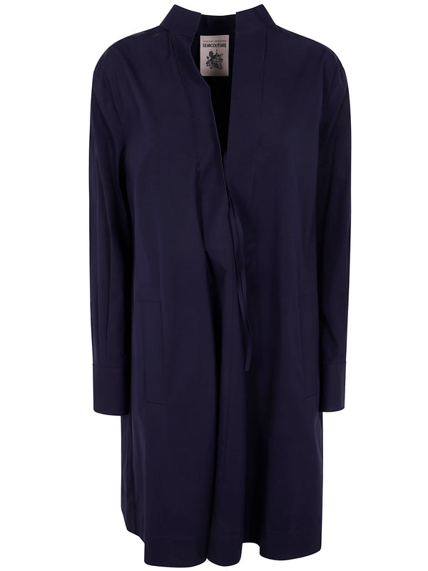 Semi-Couture Navy Midi Dress