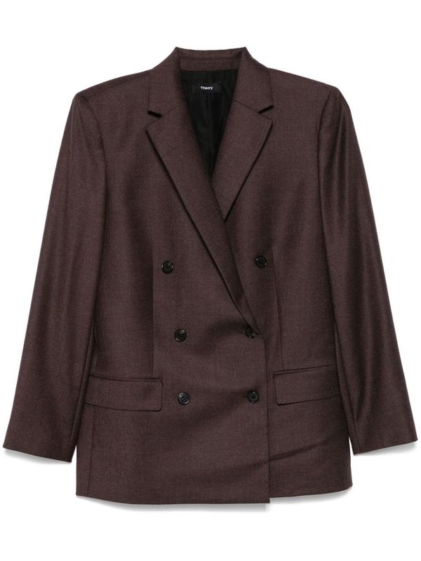 Double Breasted Wool Tailored Jacket