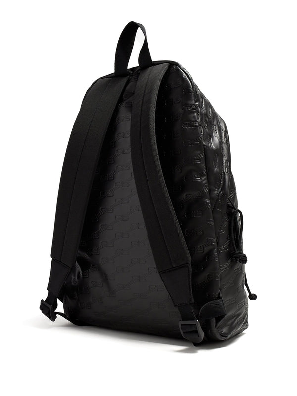 Allover Logo Embossed Backpack