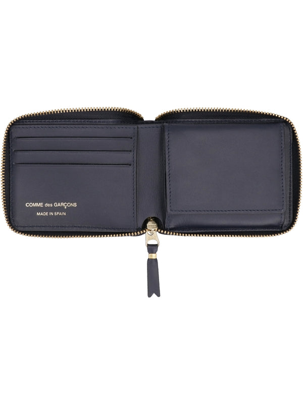 Zipper Around Leather Wallet