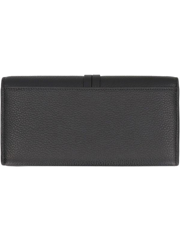 Alphabet Leather Long Wallet