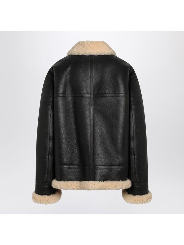 Vintage Shearling Leather Jacket