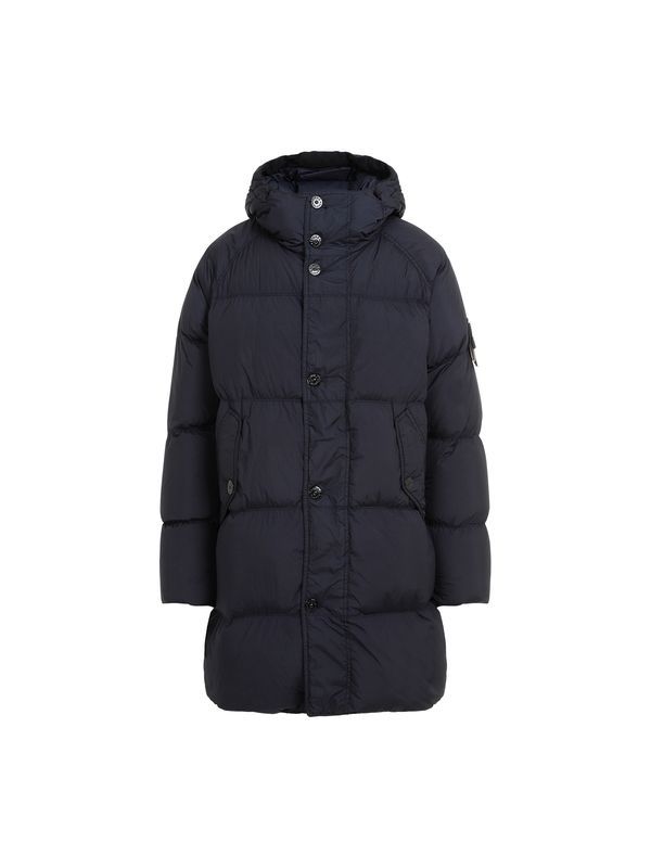 Wappen Patch Nylon Puffer Jacket