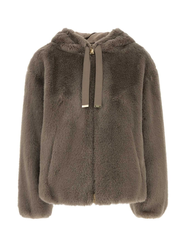 Fake Fur Hooded Jacket