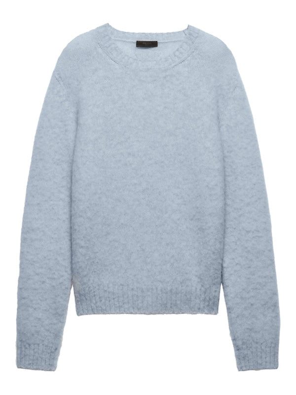 Back Triangle Logo Wool Knit