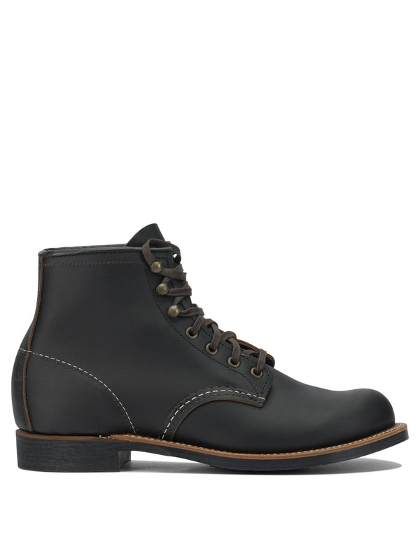 Red Wing Black Lace-Up Boots
