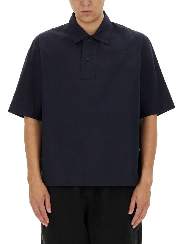 Black Cotton Polo Shirt