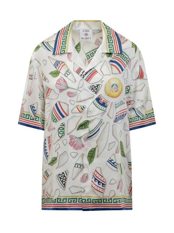 All-Over Print Silk Bowling Shirt