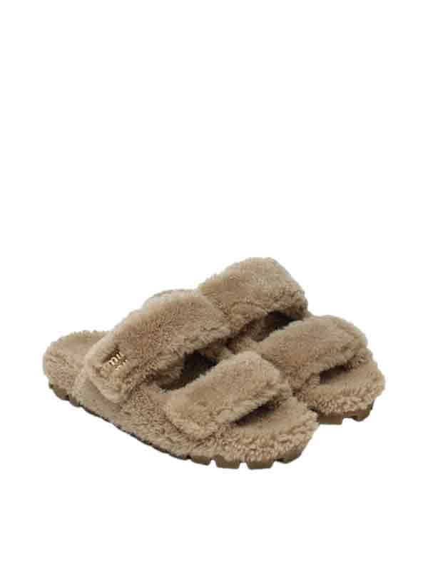 Miu Miu Beige Slides