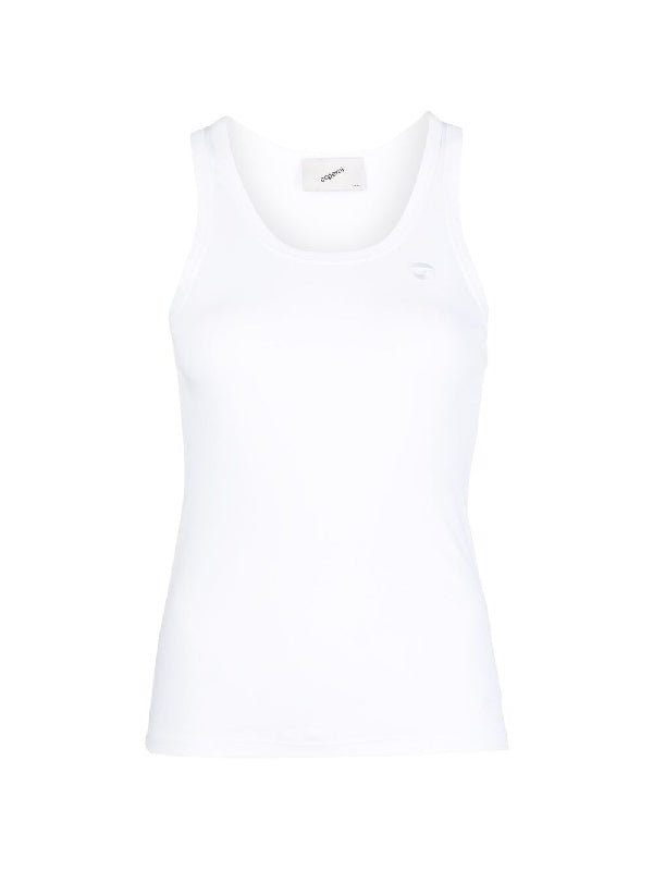 Logo Patch Cotton Tank Top