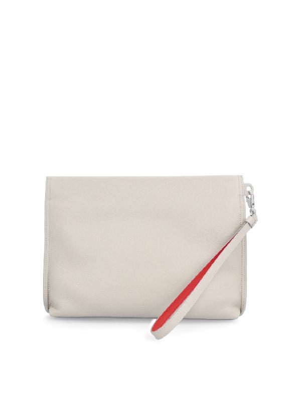 City Spike Leather Clutch